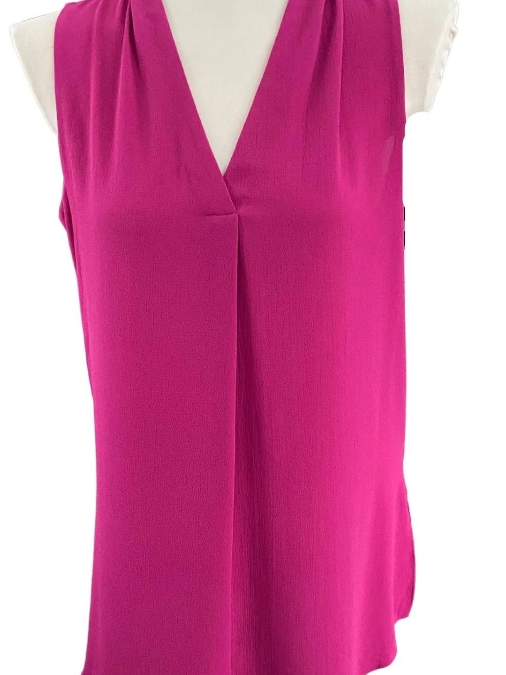 mittoshop Sleeveless V-Neck Camisole in Fuchsia Pink